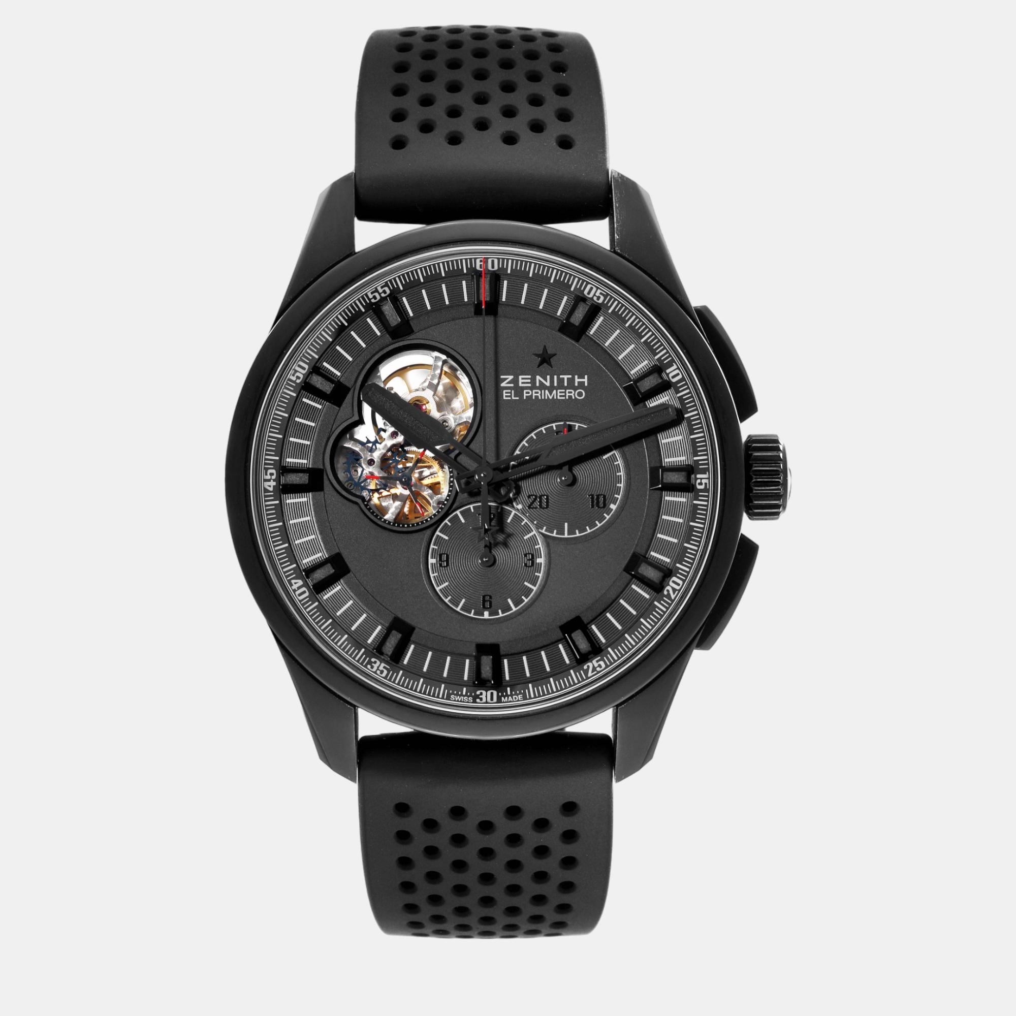 

Zenith Black Titanium El Primero Automatic Men's Wristwatch 45 mm