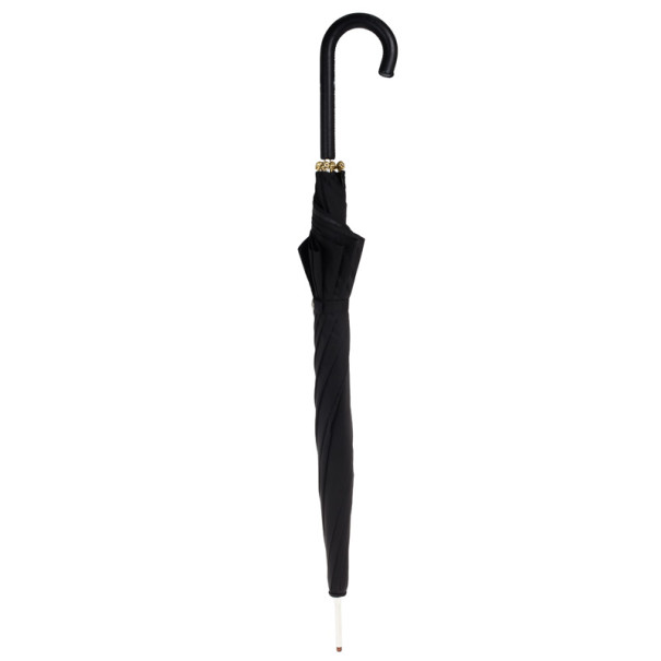 Pre Owned Alexander McQueen Black Golden Skull Detail Umbrella