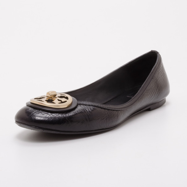 Tory Burch Black Ballerina Flats Size 39