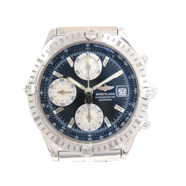 Breitling Chronomat SS Black Mens Wristwatch
