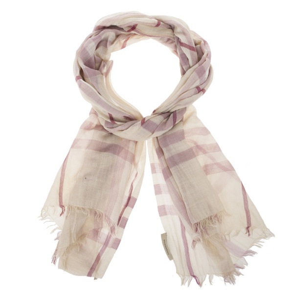 Pre Owned Burberry Novacheck Scarf