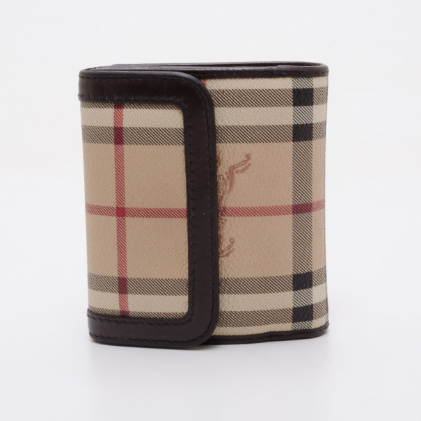 Burberry Small Check Wallet 