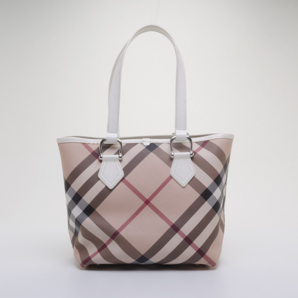 Pre Owned Burberry Nova Check Tote 