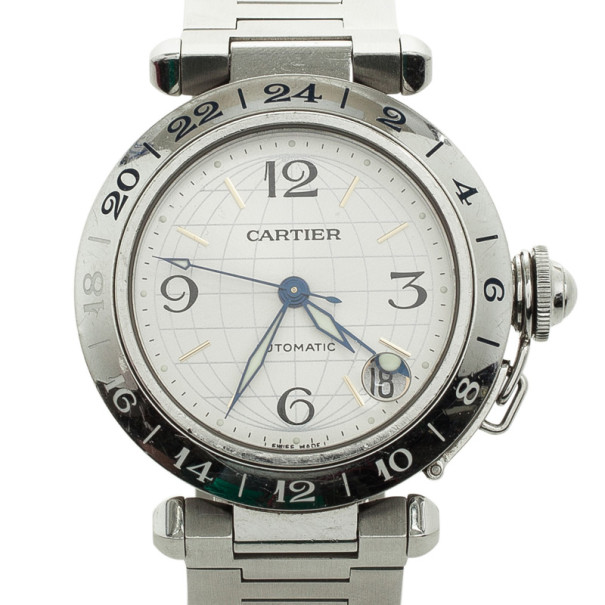 Pre Owned Cartier Pasha SS Mens Wristwatch 35 MM
