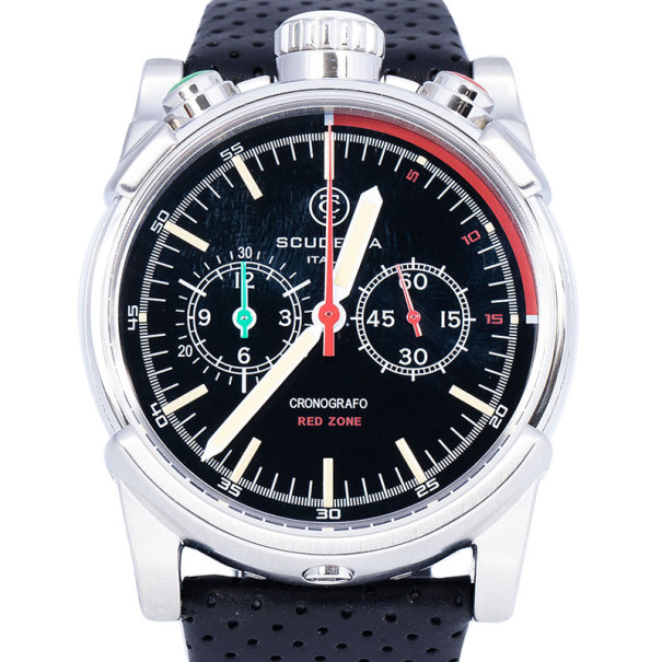 CT Scuderia Black Stainless Steel CS10109 Men's Wristwatch 46MM