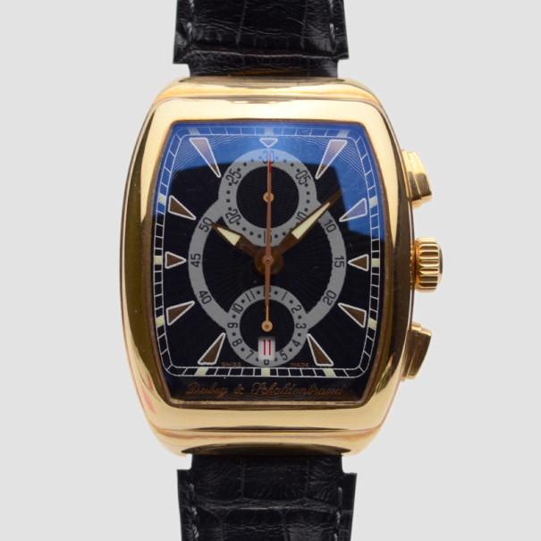 Dubey & Schaldenbrand Gran' Chronograph 18 K Gold Mens Wristwatch 42 MM