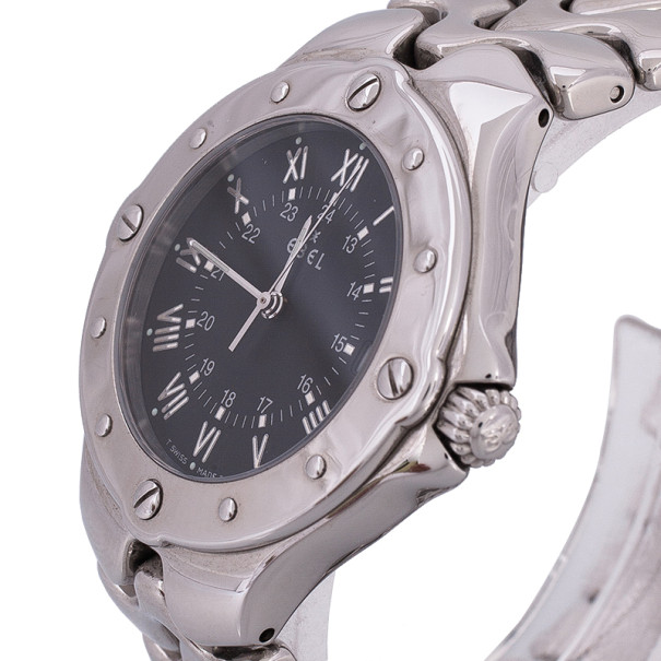 

EBEL Sport Wave Stainless Steel Mens Watch, Silver