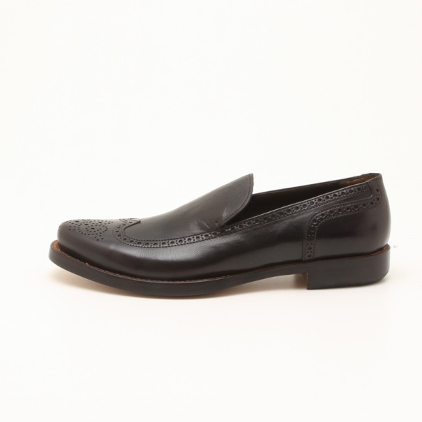 Fendi Black Brogue Men's Loafers Size