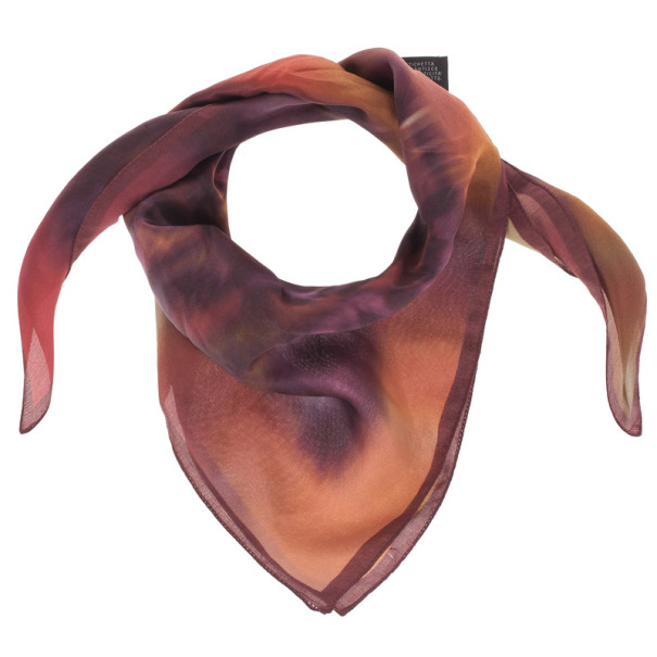 مملوكة مسبقًا Fendi Multicolor Zucca Square Scarf