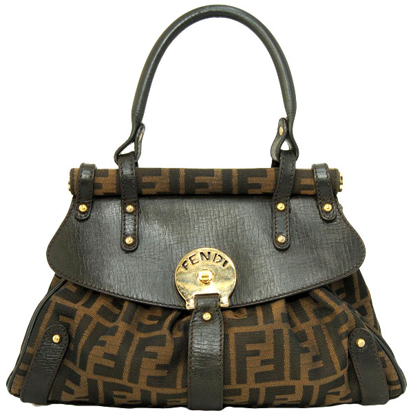 Pre Owned Fendi Zucca 'Magic' Small Satchel Handbag 
