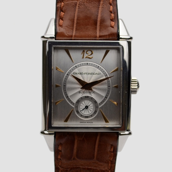 Girard Perregaux Vintage 1945 SS White Mens Wristwatch 30 MM