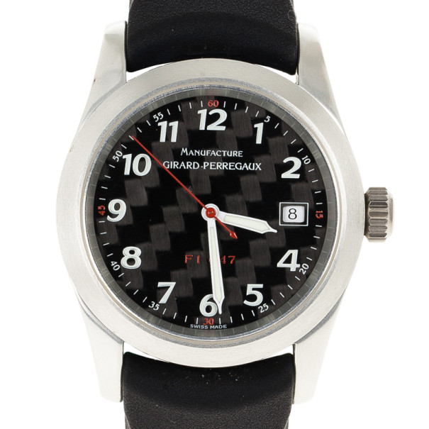 Pre Owned Girard Perregaux F1047 Aluminum Mens Wristwatch 42 MM