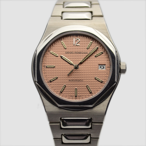 Girard Perregaux Laureato SS Brown Mens Wristwatch 38 MM
