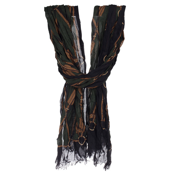 

Gucci Green Printed Stole