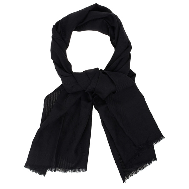 black silk scarf