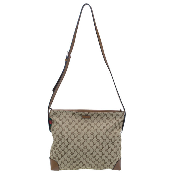 Pre Owned Gucci Original GG Canvas Large Messenger Bag