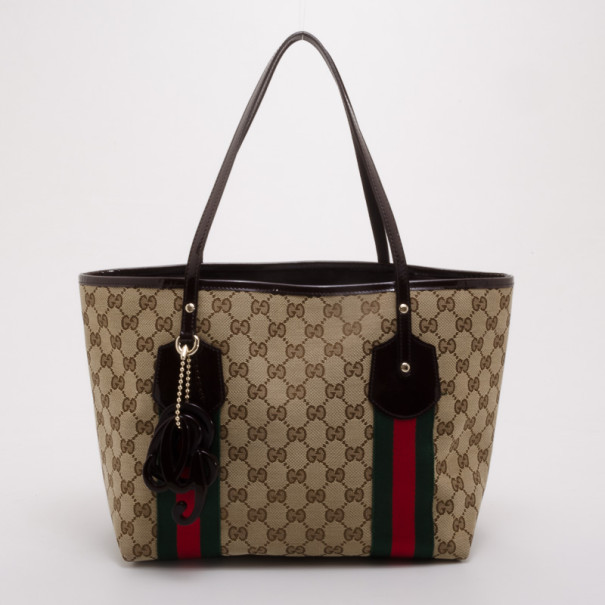 Pre Owned Gucci Monogram Jolicoeur Tote