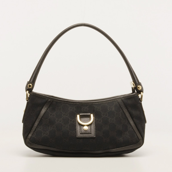 Pre Owned GUCCI GG Fabric Abbey Small Shoulder Bag