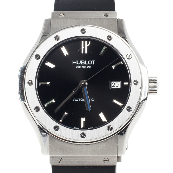 Pre Owned Hublot Classic SS Power Reserve Mens Wristwatch 41.6 MM