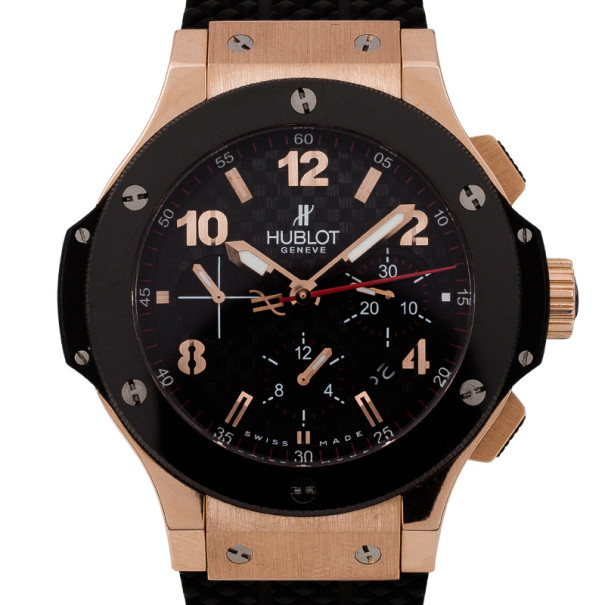 Hublot 18 K Yellow Gold Titanium Big Bang Mens Chronograph 48 MM