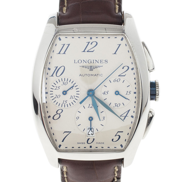 Longines Evidenza Chronometer SS Mens Wristwatch 34 MM