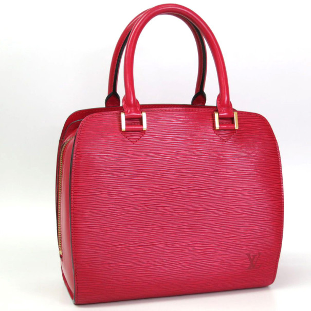 Pre Owned Louis Vuitton Castillian Red Epi Pont Neuf