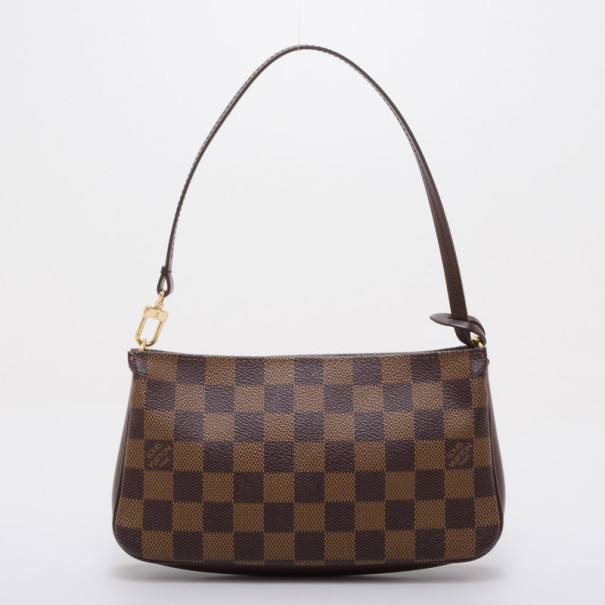 Pre Owned Louis Vuitton Damier Ebene Canvas Pochette Accessoires Shoulder Bag