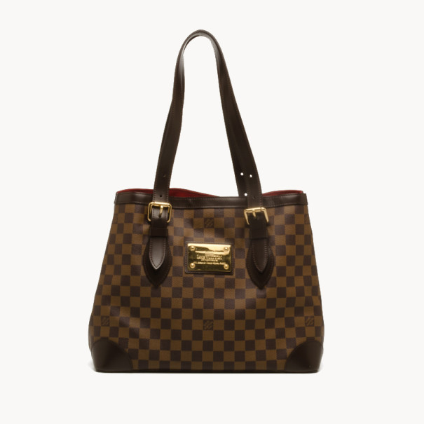 Pre Owned Louis Vuitton Hampstead MM Damier Ebene Tote