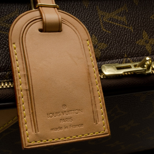 Pegase Louis Vuitton Trolley Pégase 55 Monogram canvas Brown Leather  ref.159063 - Joli Closet