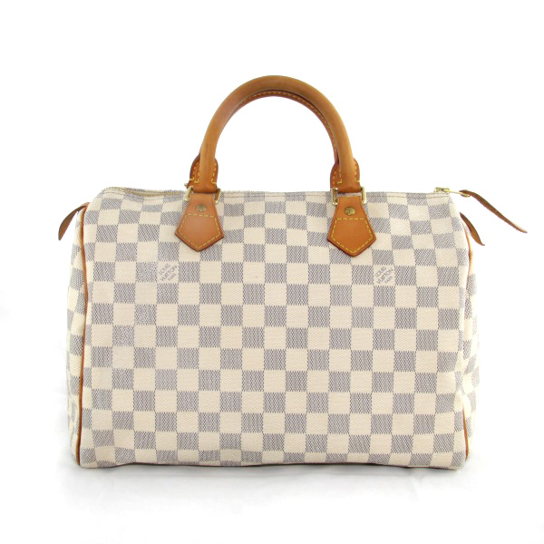 Pre Owned Louis Vuitton Speedy 30 Damier Azur