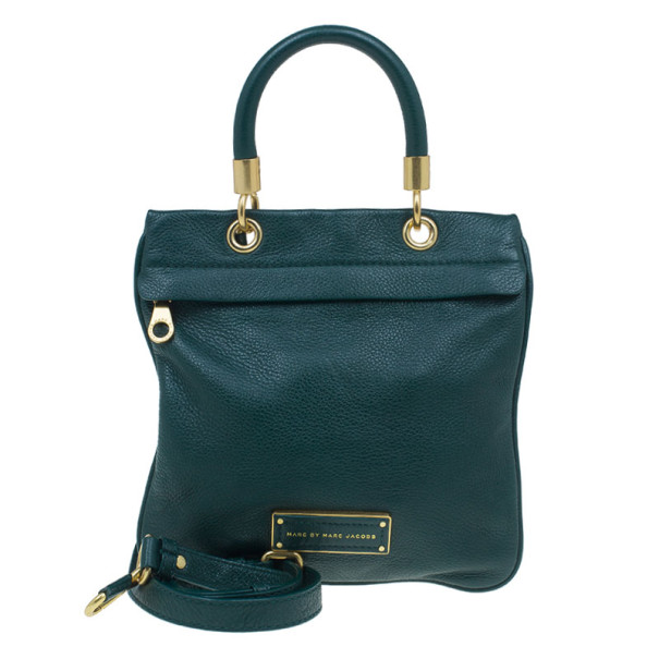 Pre Owned Marc by Marc Jacobs Green Leather Too Hot To Handle Crossbody