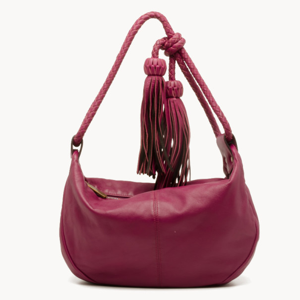 Pre Owned Mulberry Angelica Pink Nappa Small Shoulder Bag