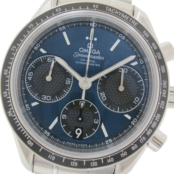 Pre Owned Omega SS Speedmaster Tachymetre Co-Axial Mens Wristwatch 40 MM