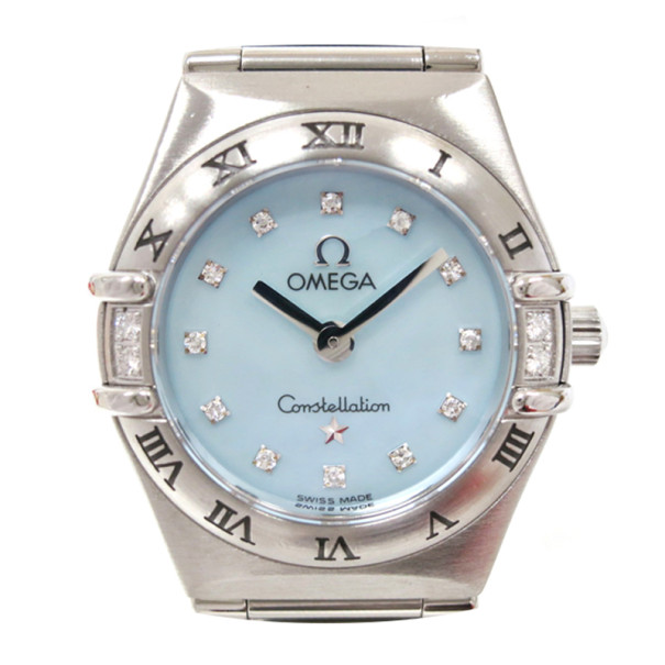 Pre Owned Omega Constellation 12P Diamond Ladies Wristwatch SS