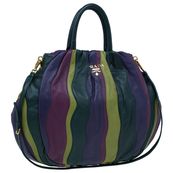 prada striped bag