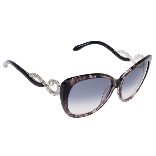 Pre Owned Roberto Cavalli Leopard Frame Serpent Kurumba Sunglasses