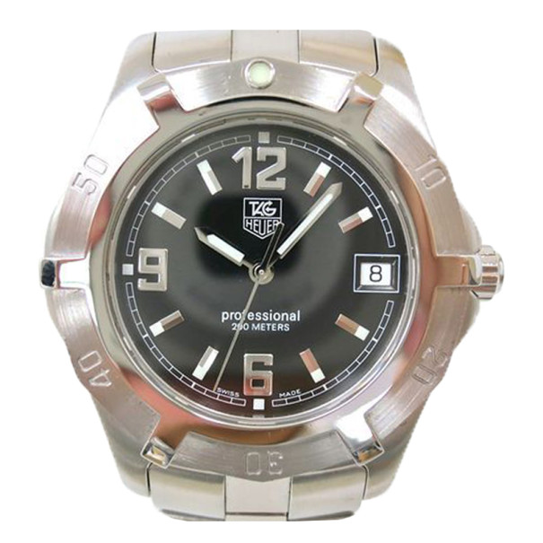 Pre Owned Tag Heuer 2000 Exclusive Wristwatch SS Black Mens