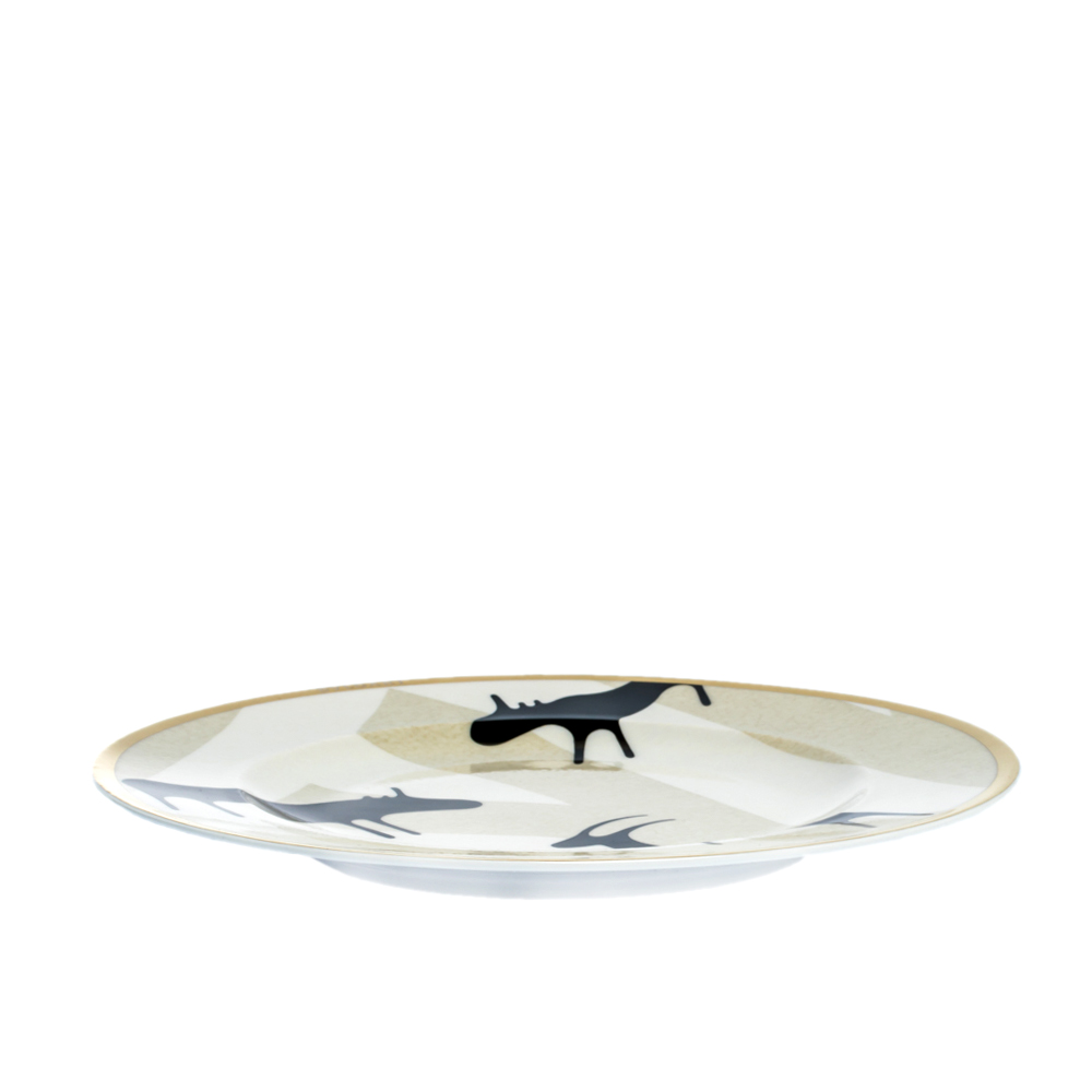 

Bvlgari X Rosenthal Pascolo Rupestre Bread Plate, Beige