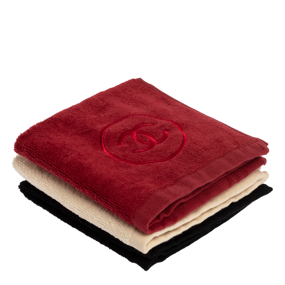 

Chanel Beauté Cotton 3 Pc Hand Towel Set, Multicolor