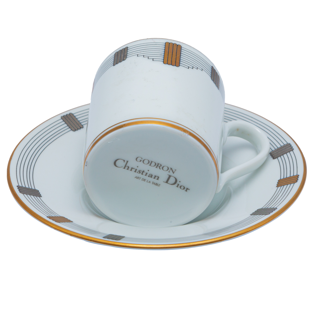 

Dior White Porcelain Cup & Saucer Set