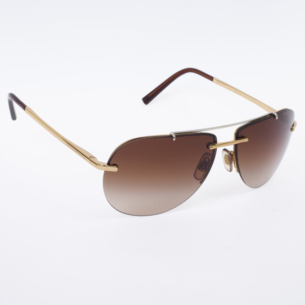 Pre Owned Dolce and Gabbana Gold Rimmed Unisex Aviators
