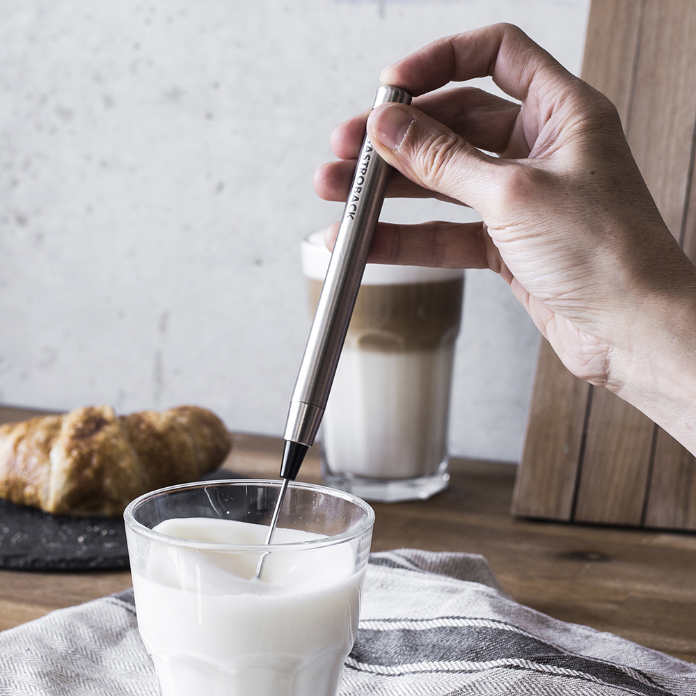 

Gastroback Latte Pen Milk Frother (Available for UAE Customers Only, Silver