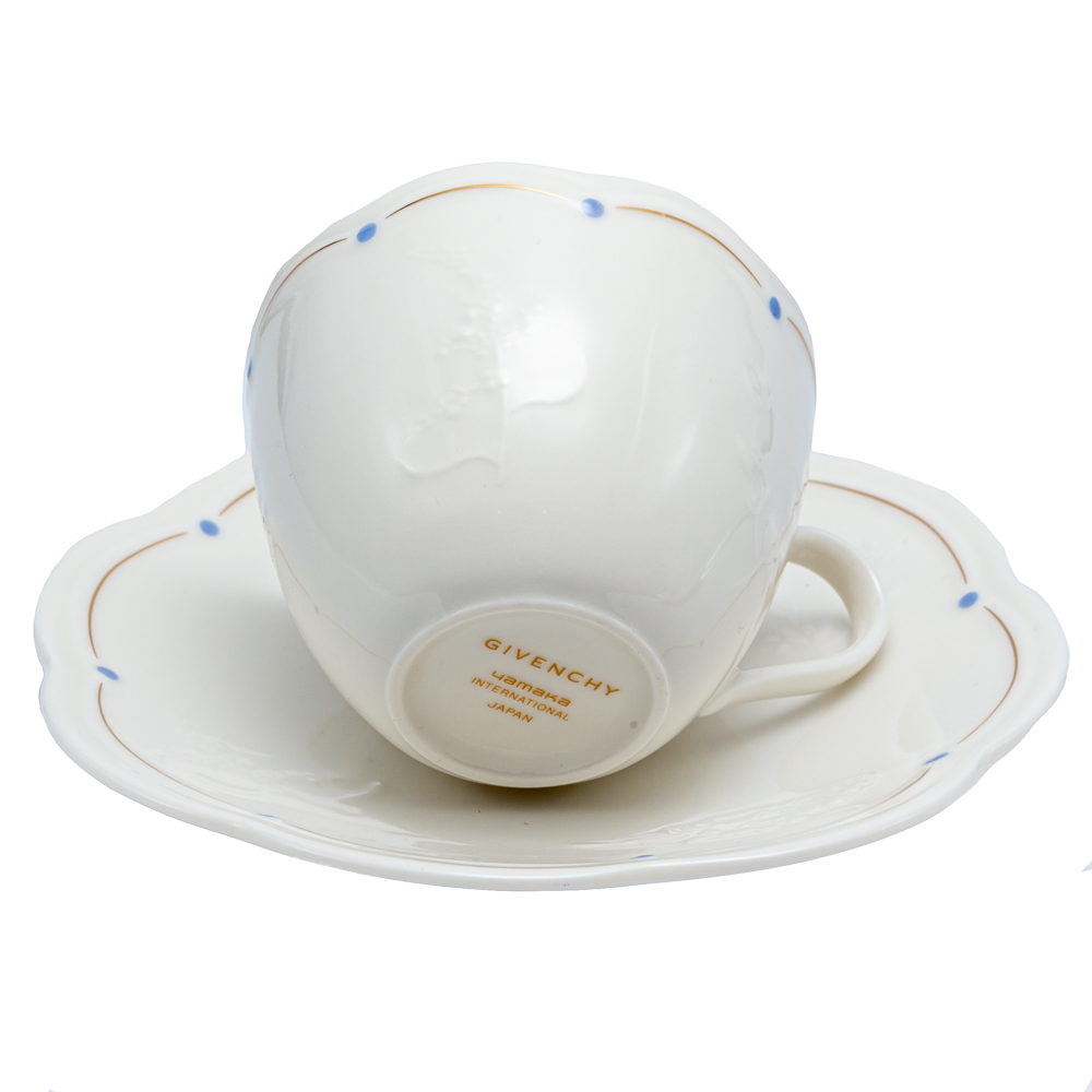 

Givenchy White Porcelain Coffee Cup & Saucer Set