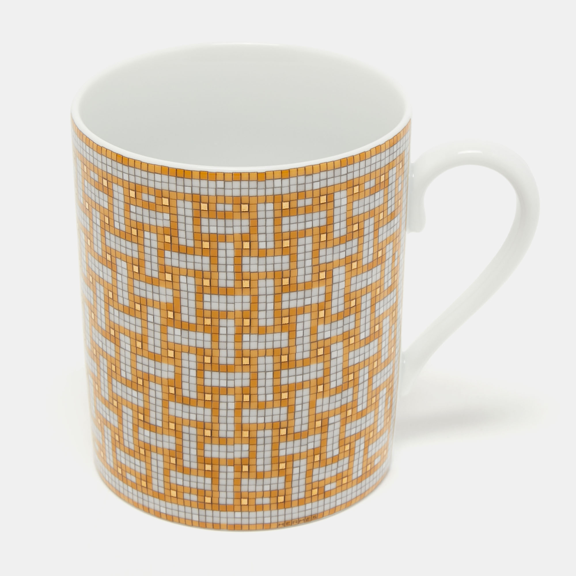 Pre Owned Hermès Gold Mosaique AU 24 Mug