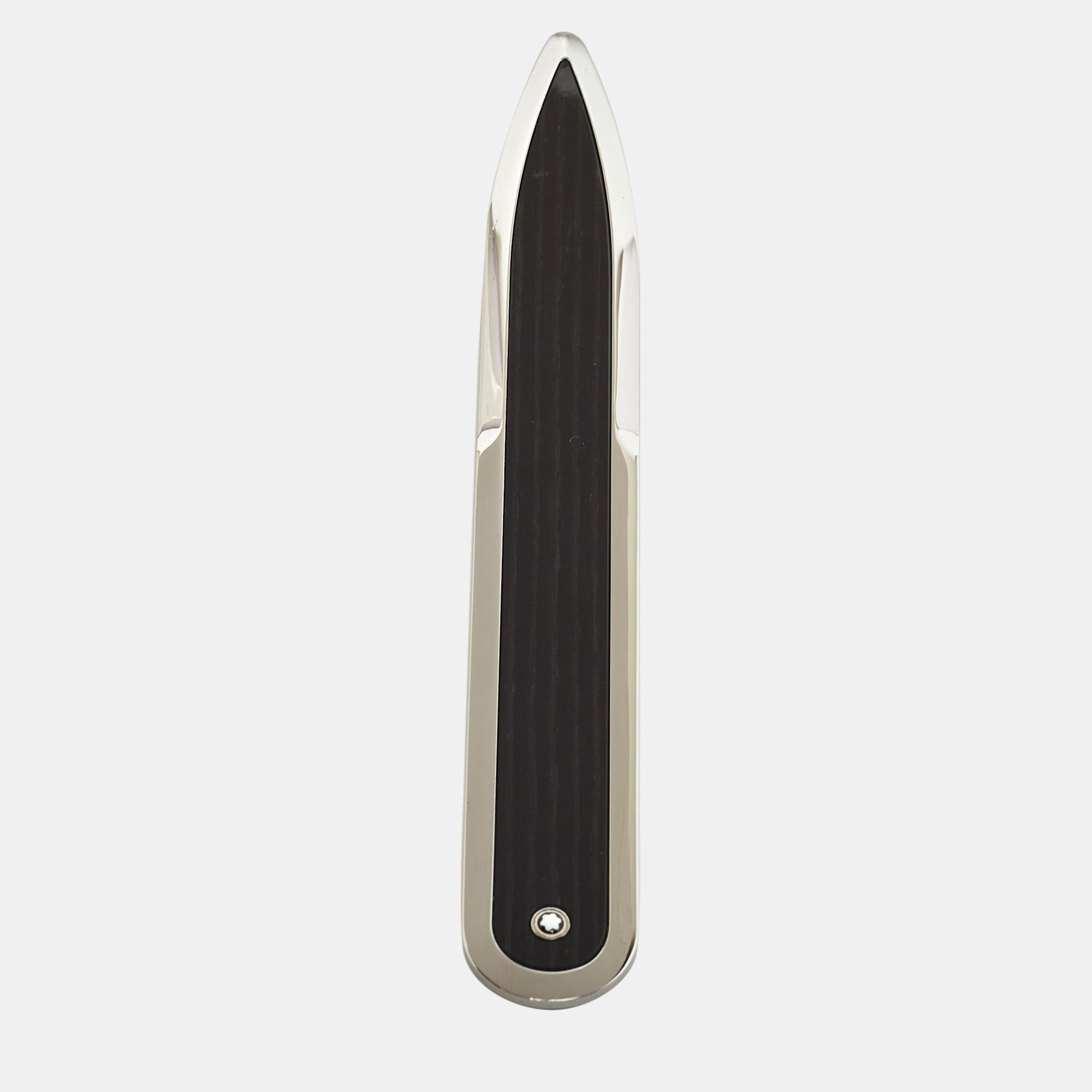Montblanc Gunmetal Tone Wooden Inlay Letter Opener
