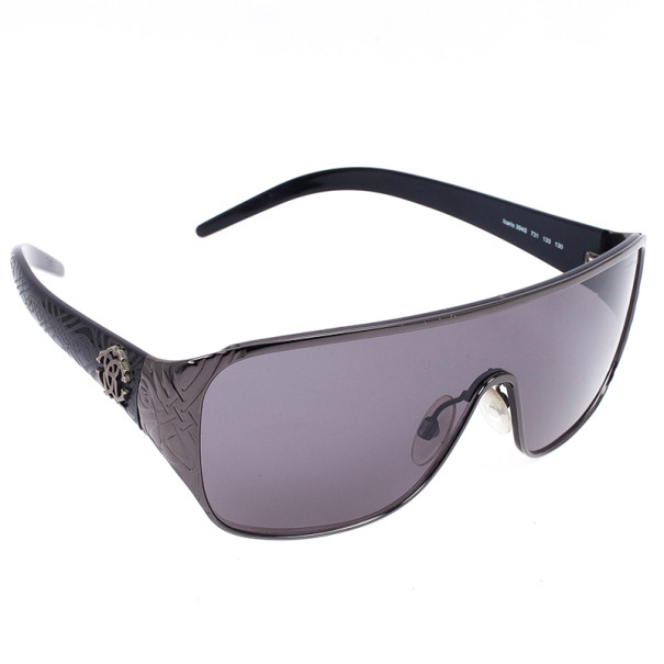 Roberto Cavalli Black Icario Shield Unisex Sunglasses