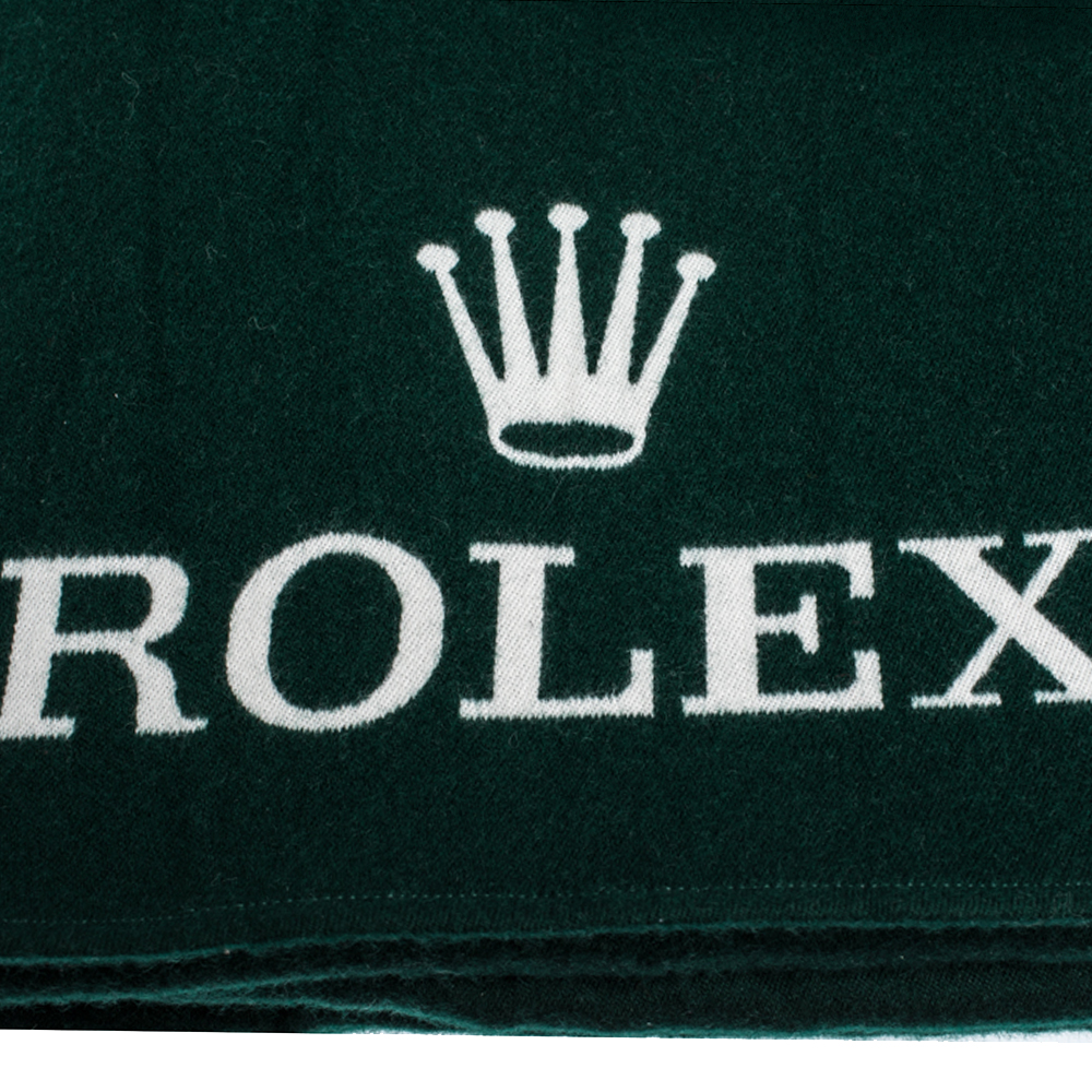 

Rolex Forest Green Wool & Silk Blanket (Available For UAE Customers Only