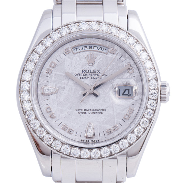 Rolex Meteorite Platinum Day Date Unisex Wristwatch 39MM