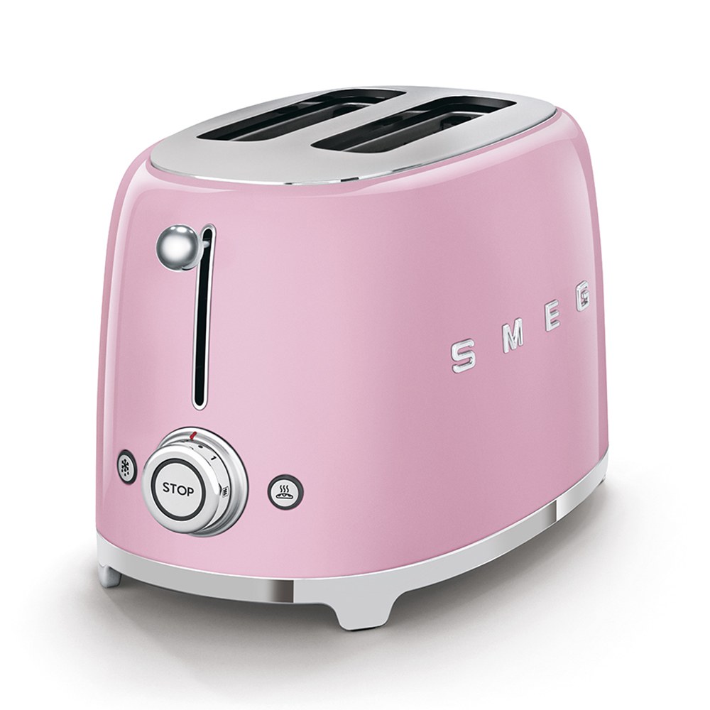 

Smeg 50's Retro Style Aesthetic 2 Slice Toaster, Pink (Available for UAE Customers Only