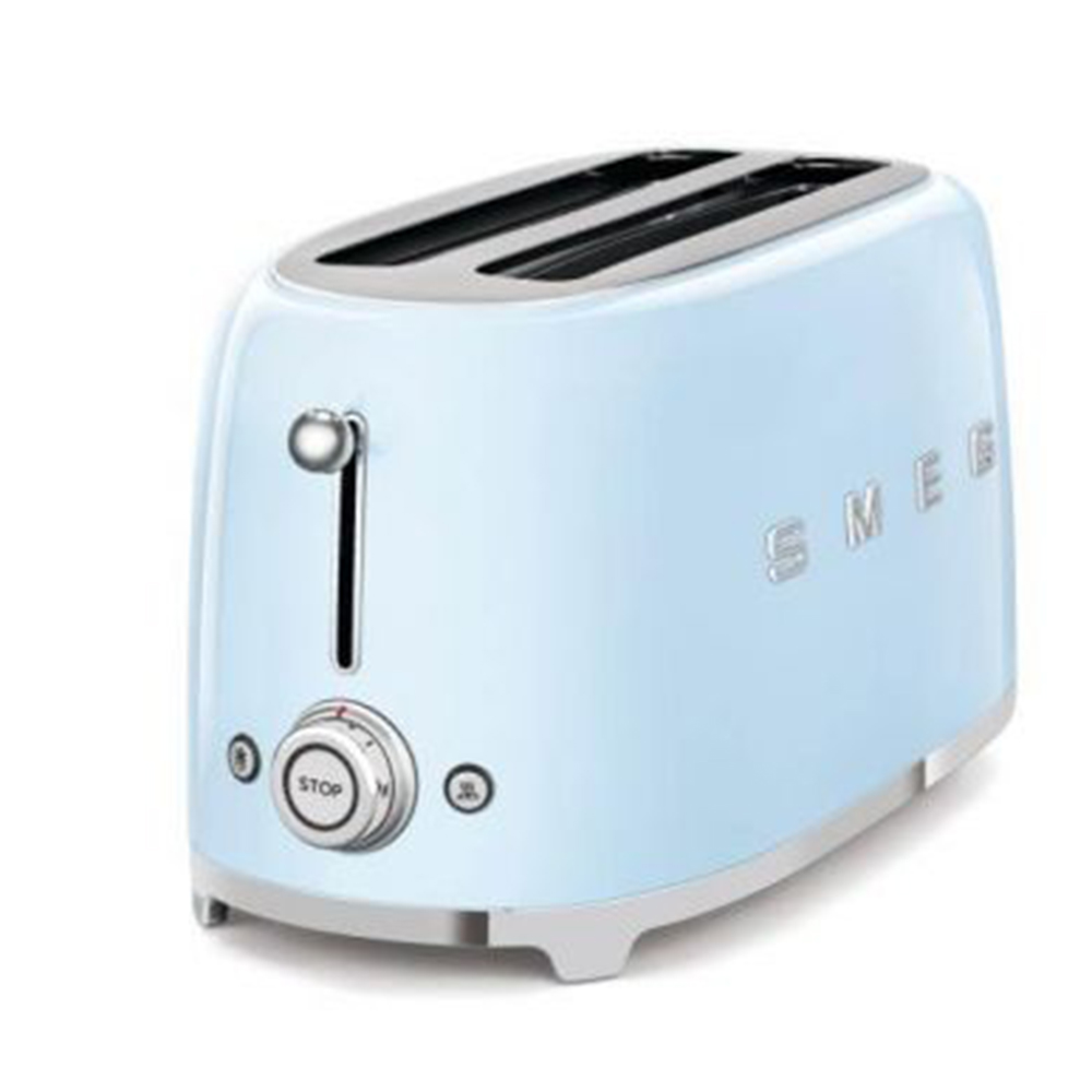 

Smeg 50's Retro Style Aesthetic 4 Slice Toaster, Pastel Blue (Available for UAE Customers Only